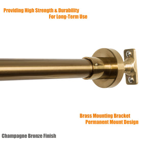 Permanent wall mount flange offers stable, long-lasting installation
