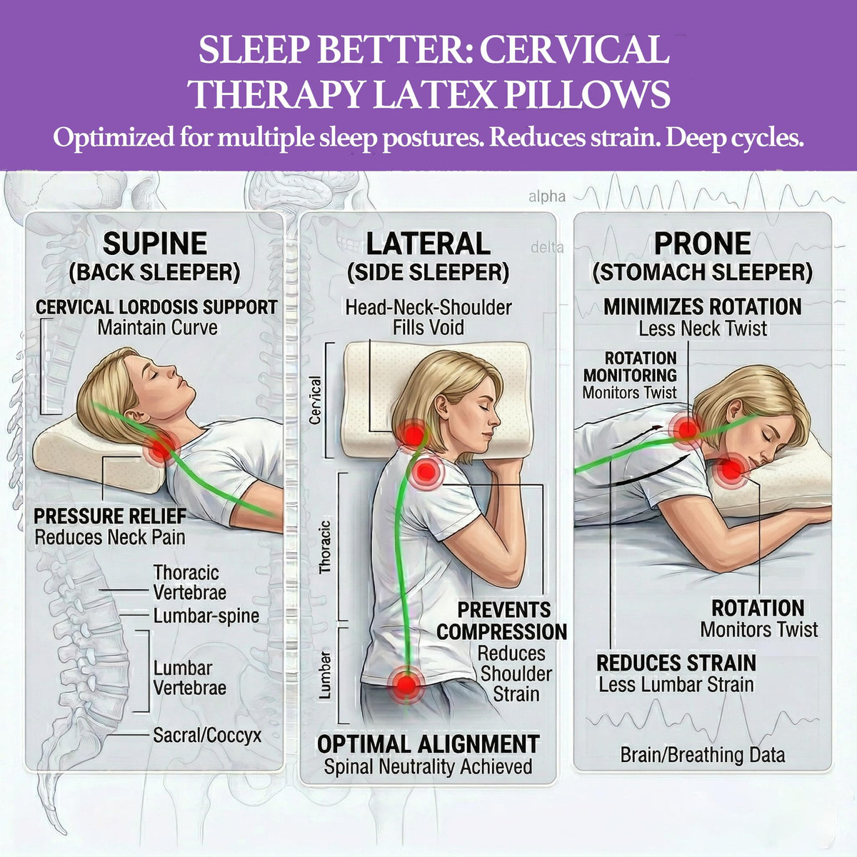 Artka pillow venting guidance to reduce natural latex aroma.