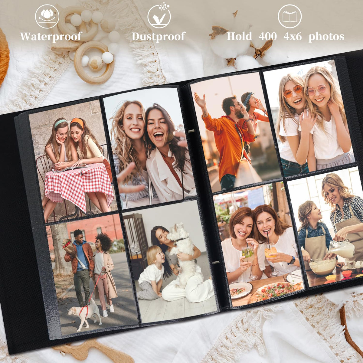 Artmag cover window design enables easy photo swaps.
