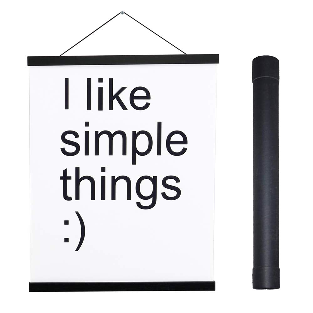 Artmag magnetic poster hanger 24x36 frame securely holds a large poster