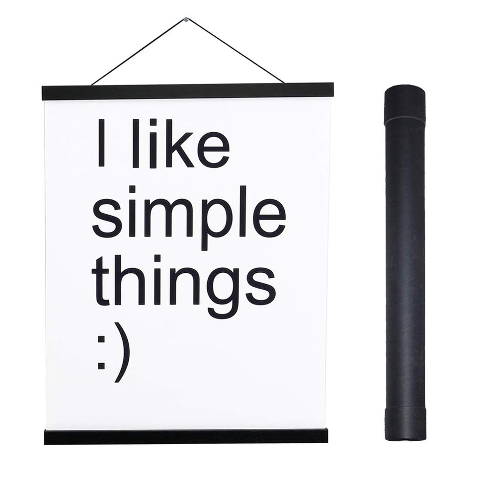 Artmag magnetic poster hanger 24x36 frame securely holds a large poster