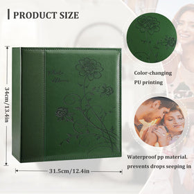 Artmag Photo Album with black pages keeps photos dust-free and easy to view.
