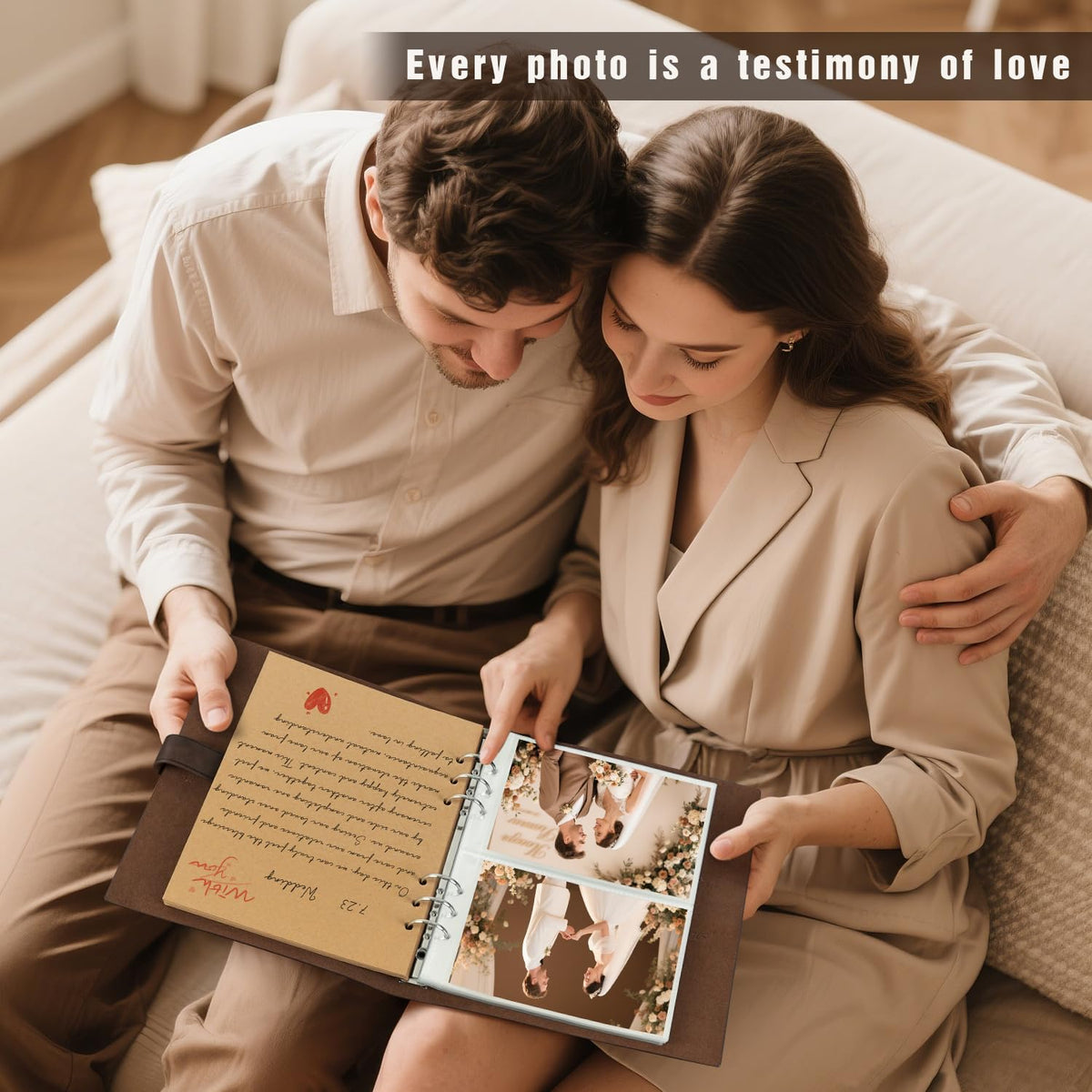 Artmag Photo Album dark-green cover, elegant and timeless.