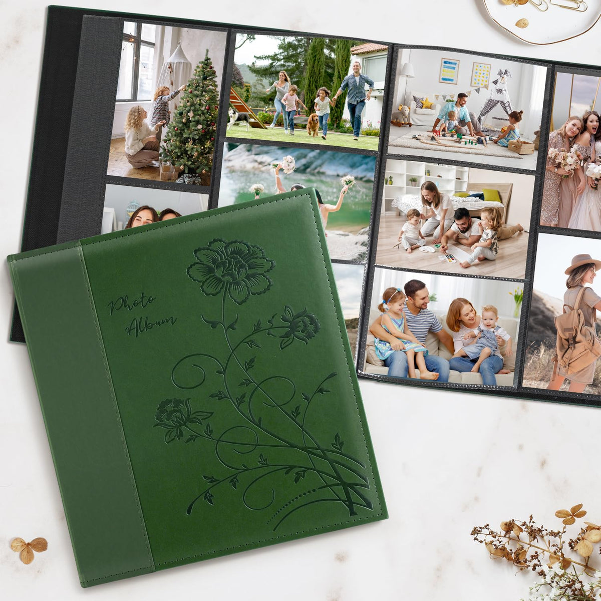 Artmag Photo Album measures 13.2 by 13 inches for compact display.