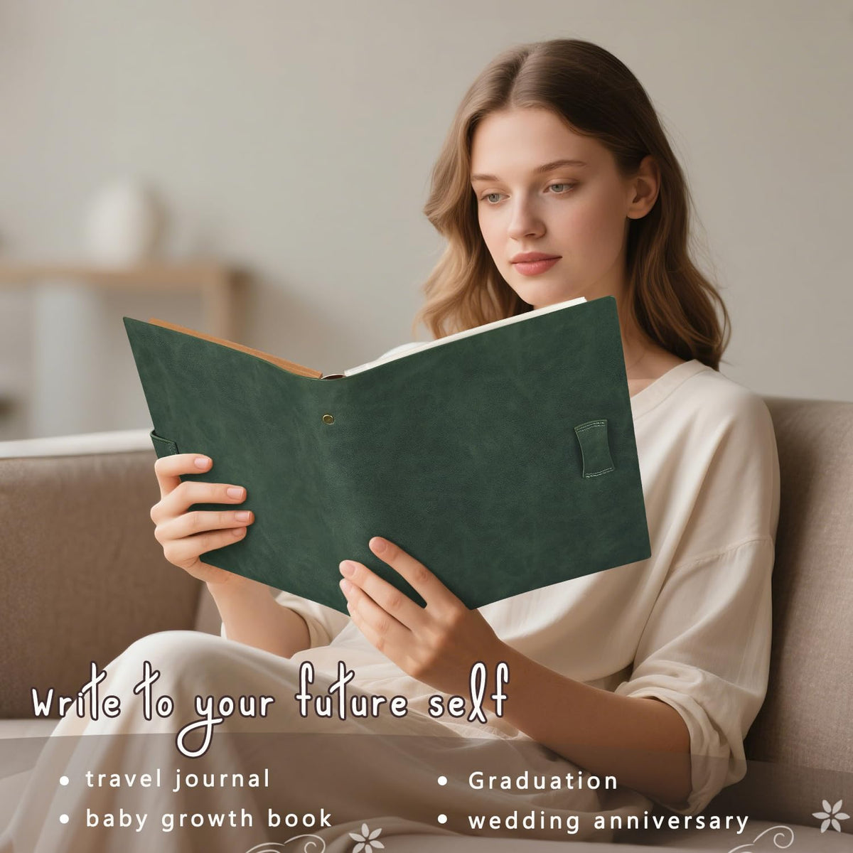 Artmag Photo Album dimensions 8-5x10-inches for easy display.