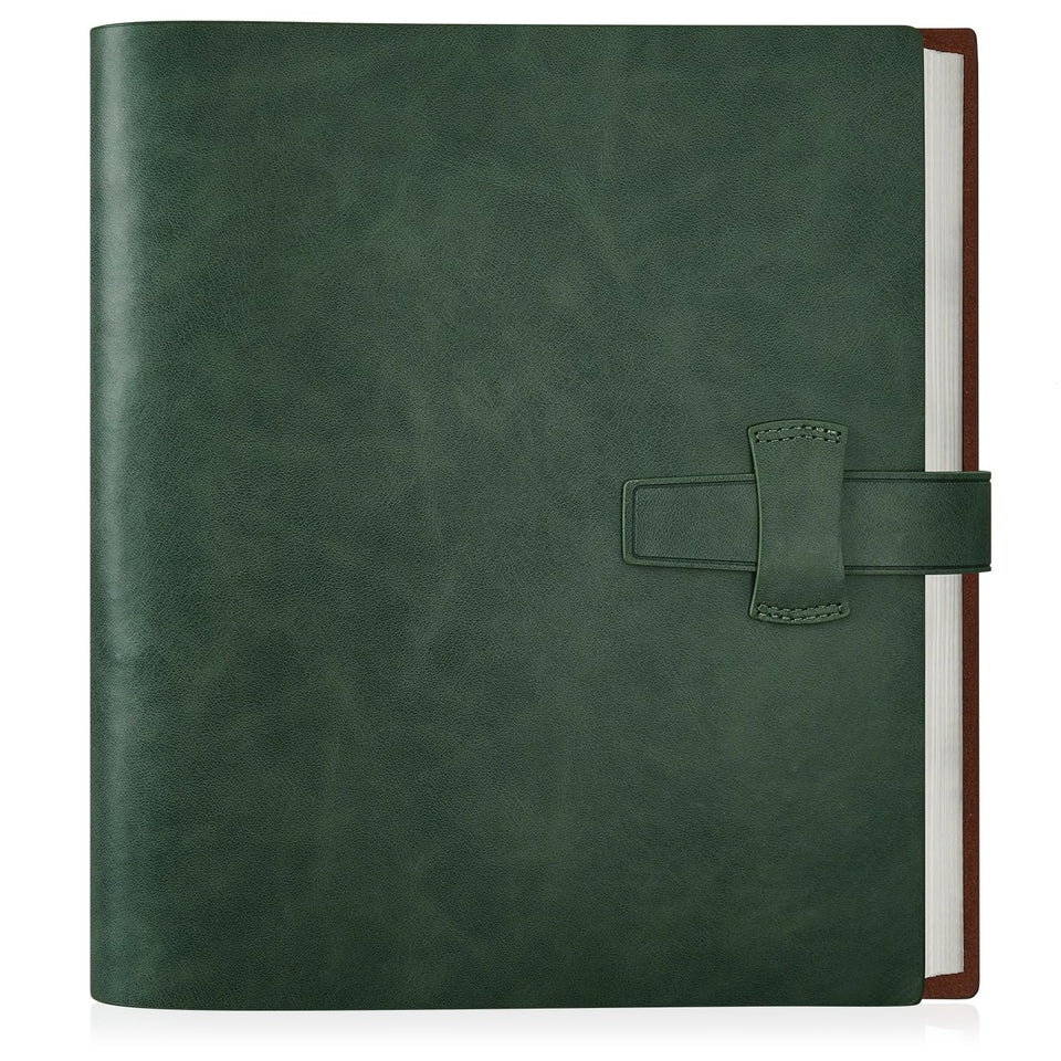 Artmag Photo Album leather-cover with 200 photos for family memories.