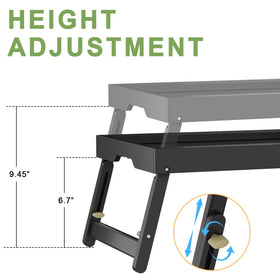 Artmeer tray with black large legs provides stable serving anywhere.