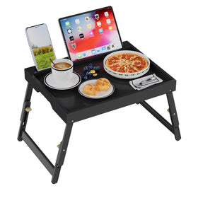 Artmeer bed tray with folding legs, close-up for versatile bedside use.