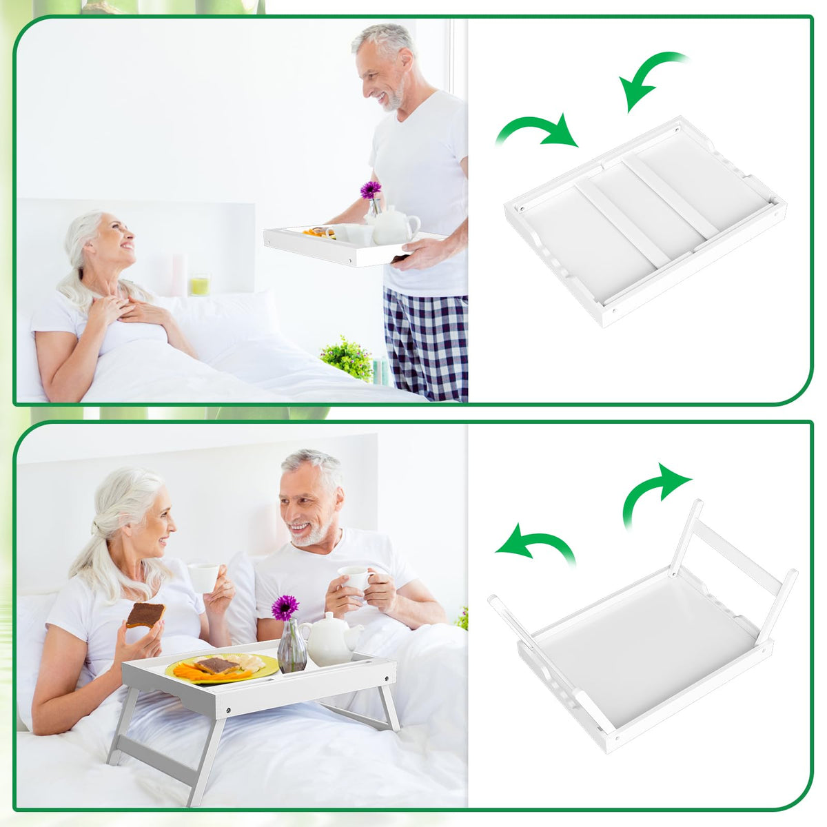 Artmeer tray lip prevents spills during meals and snacks.