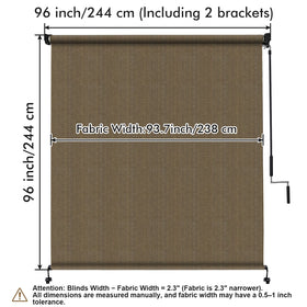 Artpuch Shade walnut finish complements outdoor décor while blocking sun