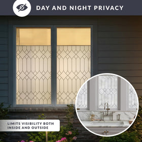 ARTSCAPE Regent window film fits vertical or horizontal installations.