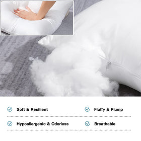 Artscope zipper-free pillow insert 20x20 for easy filling and inspection.