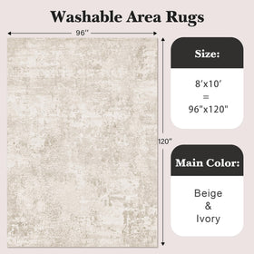 Art&Tuft rug with anti-slip backing stays in place on smooth floors