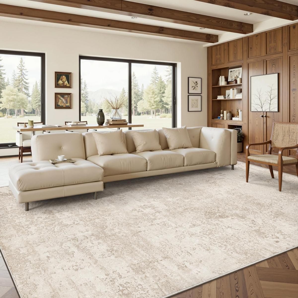Art&Tuft foldable area rug for easy storage