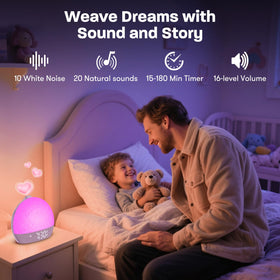 ARUQO Wake Up Light RGB color lights create adaptable ambient mood.