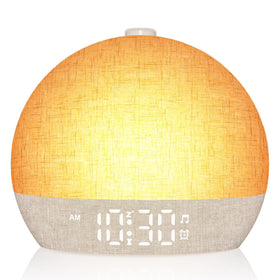 ARUQO Wake Up Light sunrise simulation eases mornings with gentle dawn.