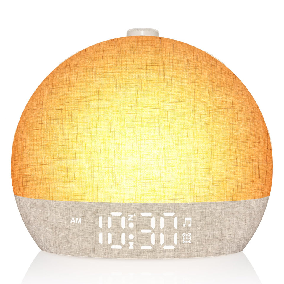 ARUQO Wake Up Light sunrise simulation eases mornings with gentle dawn.