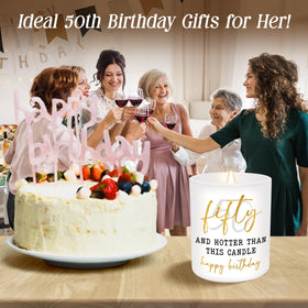 ARVEXO candle as centerpiece for birthday celebration table.