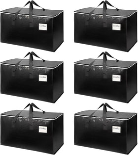 Arzerlize 6-pack extra-large bags top view showing ample capacity for moving