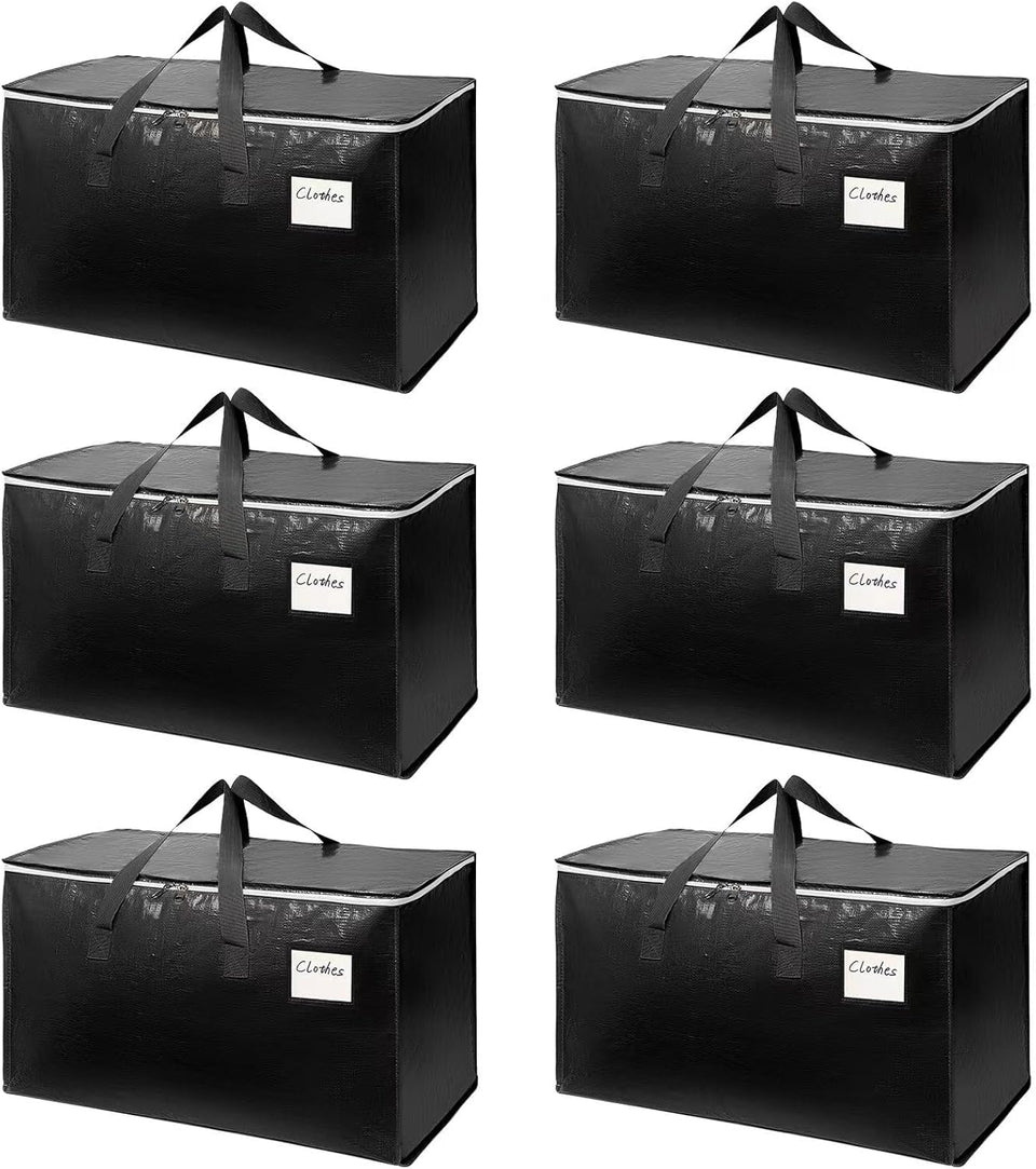 Arzerlize 6-pack extra-large bags top view showing ample capacity for moving