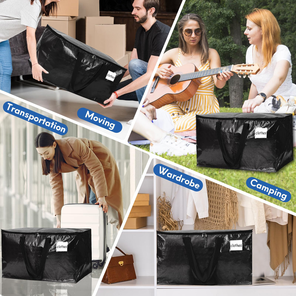 Arzerlize bag with tag pocket design aids quick labeling
