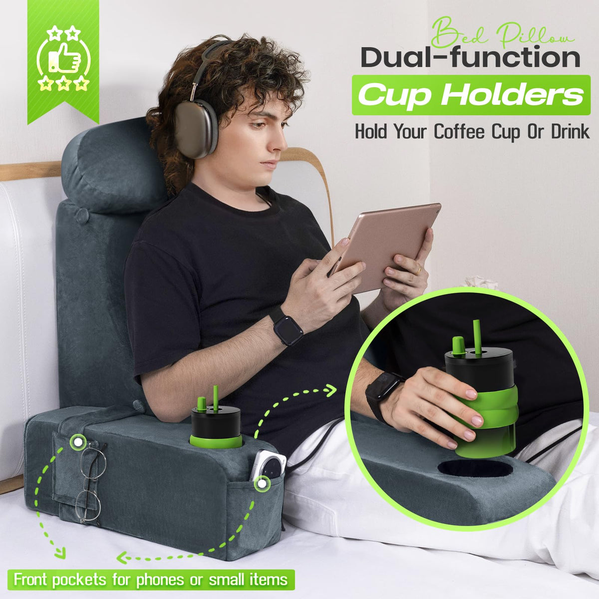 AS AWESLING rotating headrest enables quick ergonomic adjustments for different activities.