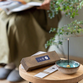 Asayu Japan incense holder complements the home ritual.