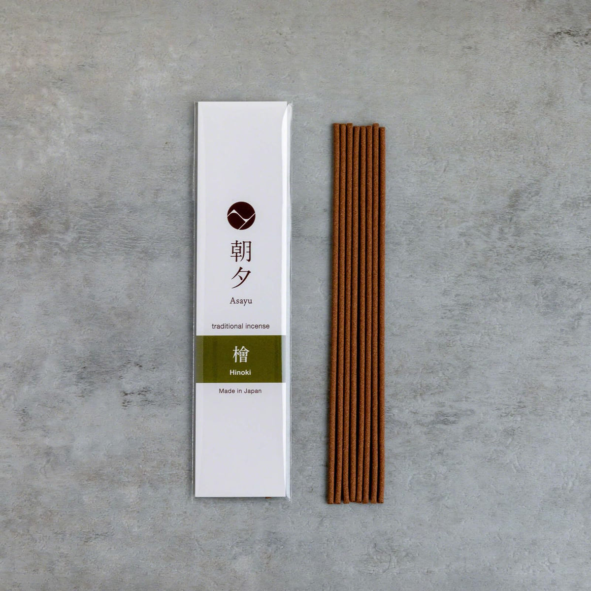 Asayu Japan sage incense stick brings fresh, herbal serenity.