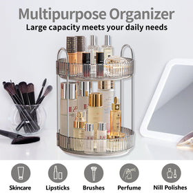 Asayuee disassemblable vanity organizer simplifies cleaning and reconfiguration.