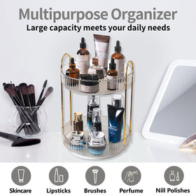 Asayuee easy-assembly makeup organizer ready for quick setup and cleaning.