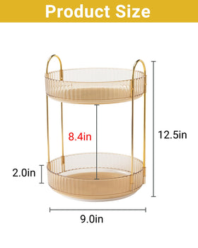 Asayuee gold steel frame with guardrails prevents spills on countertop