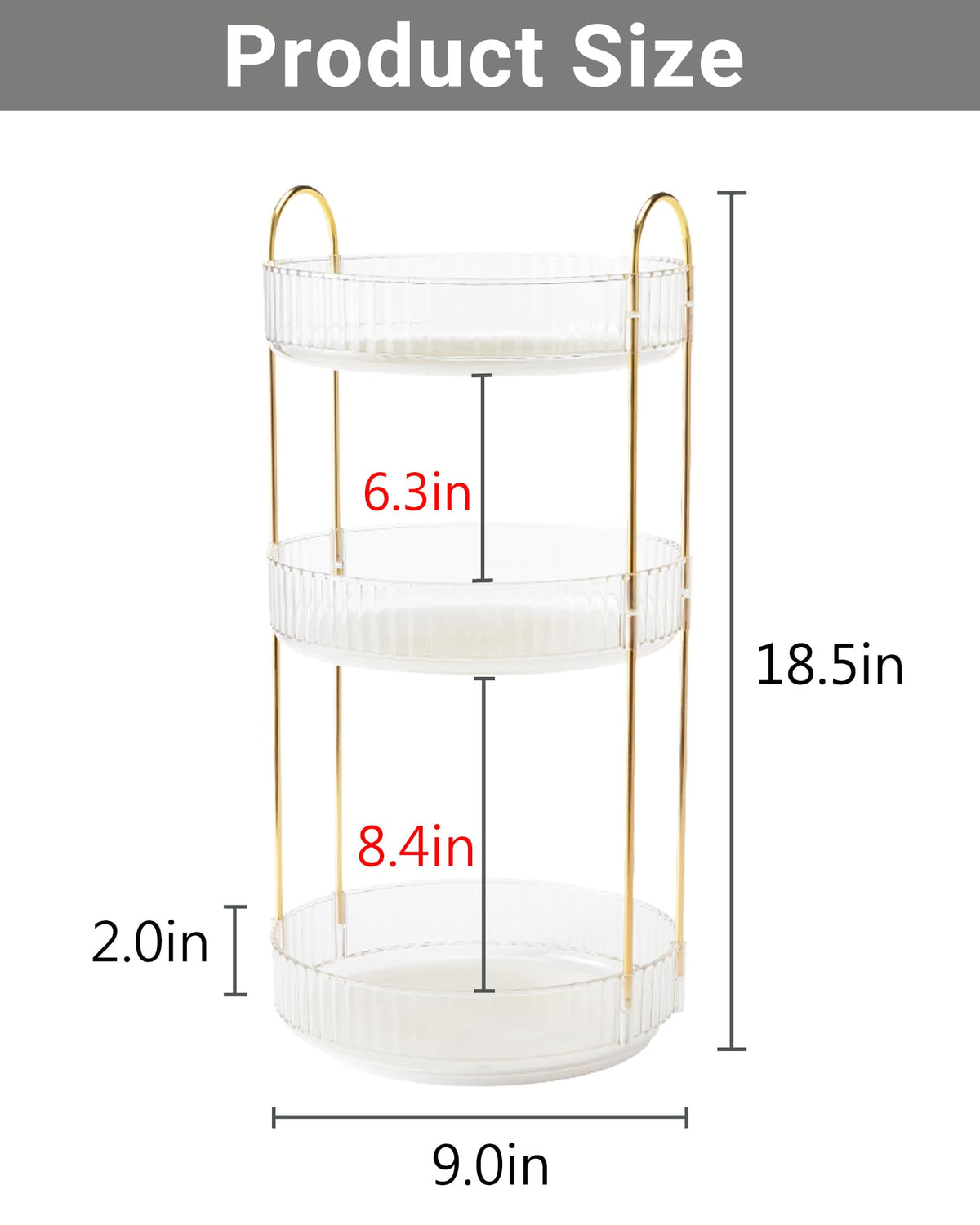 Asayuee large-capacity cosmetics storage provides ample space for skincare and makeup.