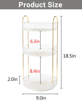 Asayuee large-capacity cosmetics storage provides ample space for skincare and makeup.