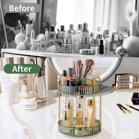 Asayuee premium ABS material vanity organizer sturdy and stylish