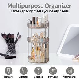 Asayuee spacious three-layer design accommodates perfume, makeup, and tools.
