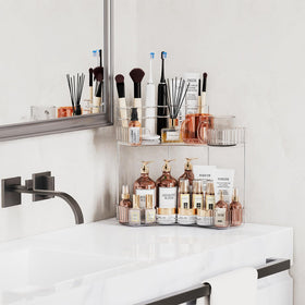 Asayuee 90-degree corner design fits neatly in tight bathrooms for better space use.