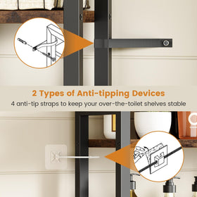 Asgolion anti-tip options with four adjustable legs for added stability.