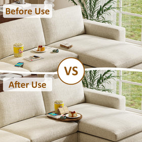Asgolion Tray measures 15.75 by 12.6 inches for ample room