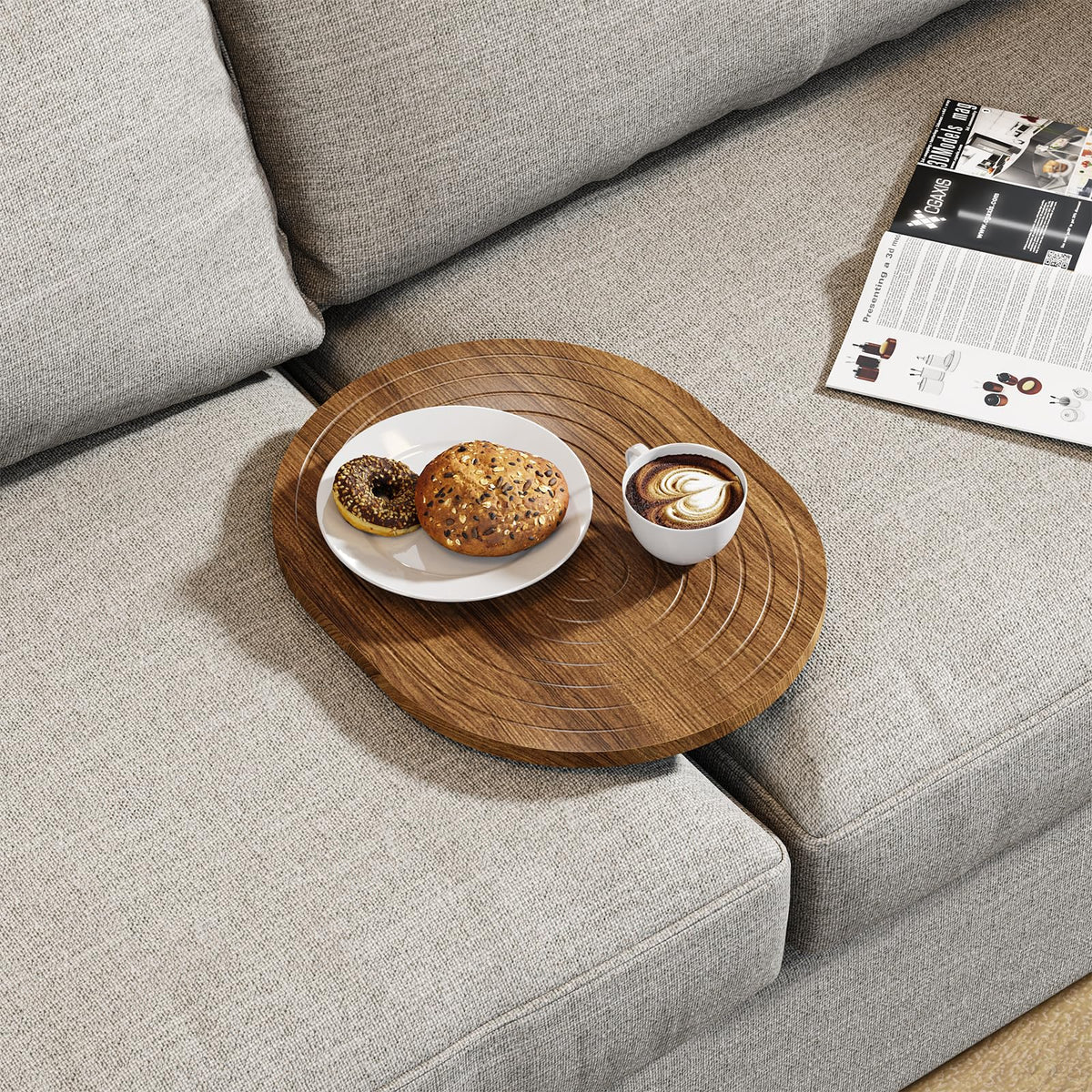 Asgolion Couch Tray makes a thoughtful gift for organized home living
