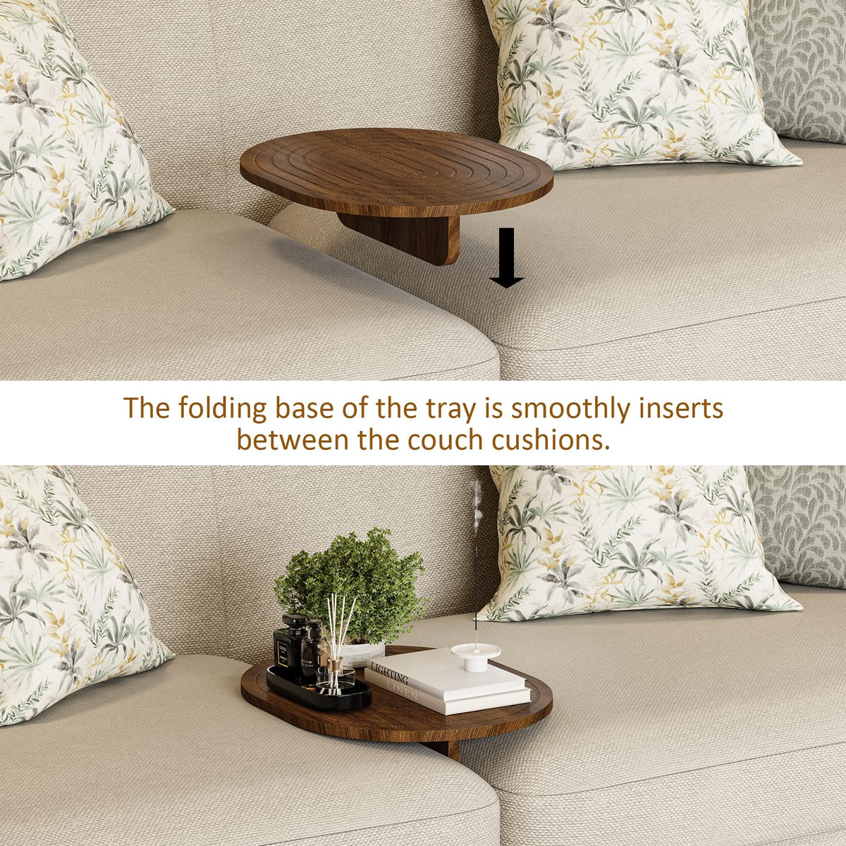 Asgolion Tray surface features oval embossed design for modern style