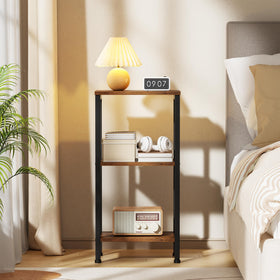 Asgolion end table highlighting plants and decor with sturdy support.