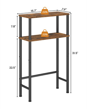 Asgolion narrow console table adjustable feet protect floors on uneven surfaces.