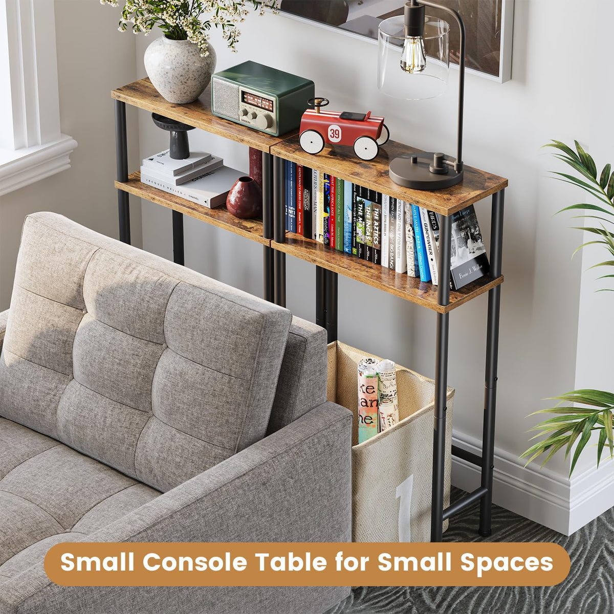Asgolion narrow console table assembly-friendly design saves setup time.