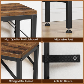 Asgolion narrow console table features easy assembly and low maintenance.