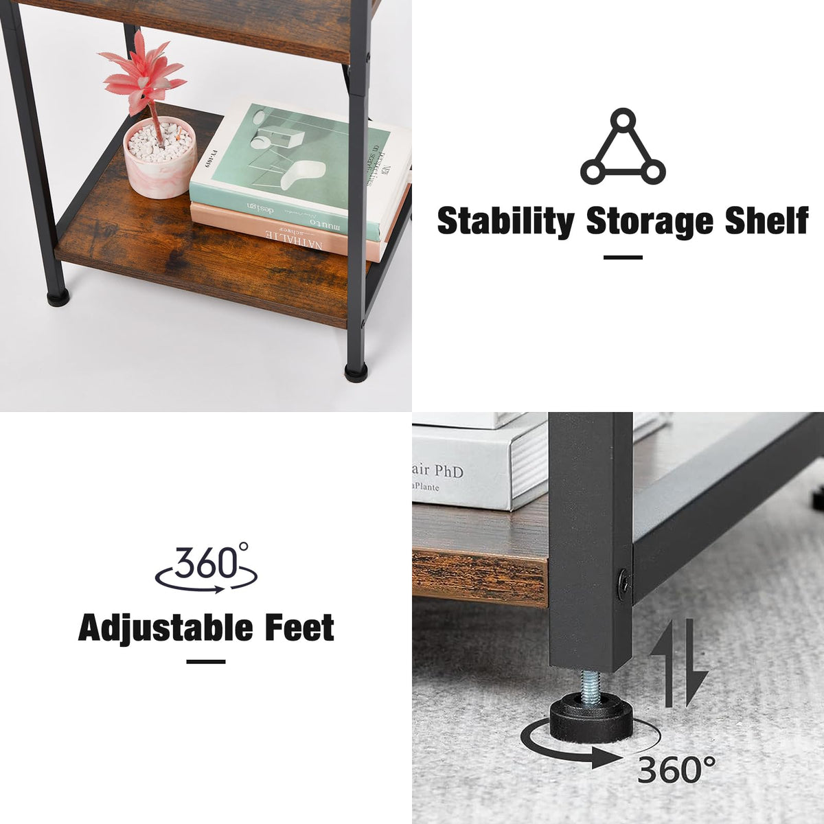 Asgolion sturdy metal frame supports daily use on any floor.
