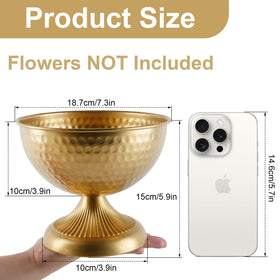 ASHELYULLA gold vases wedding centerpiece setup for refined reception tables
