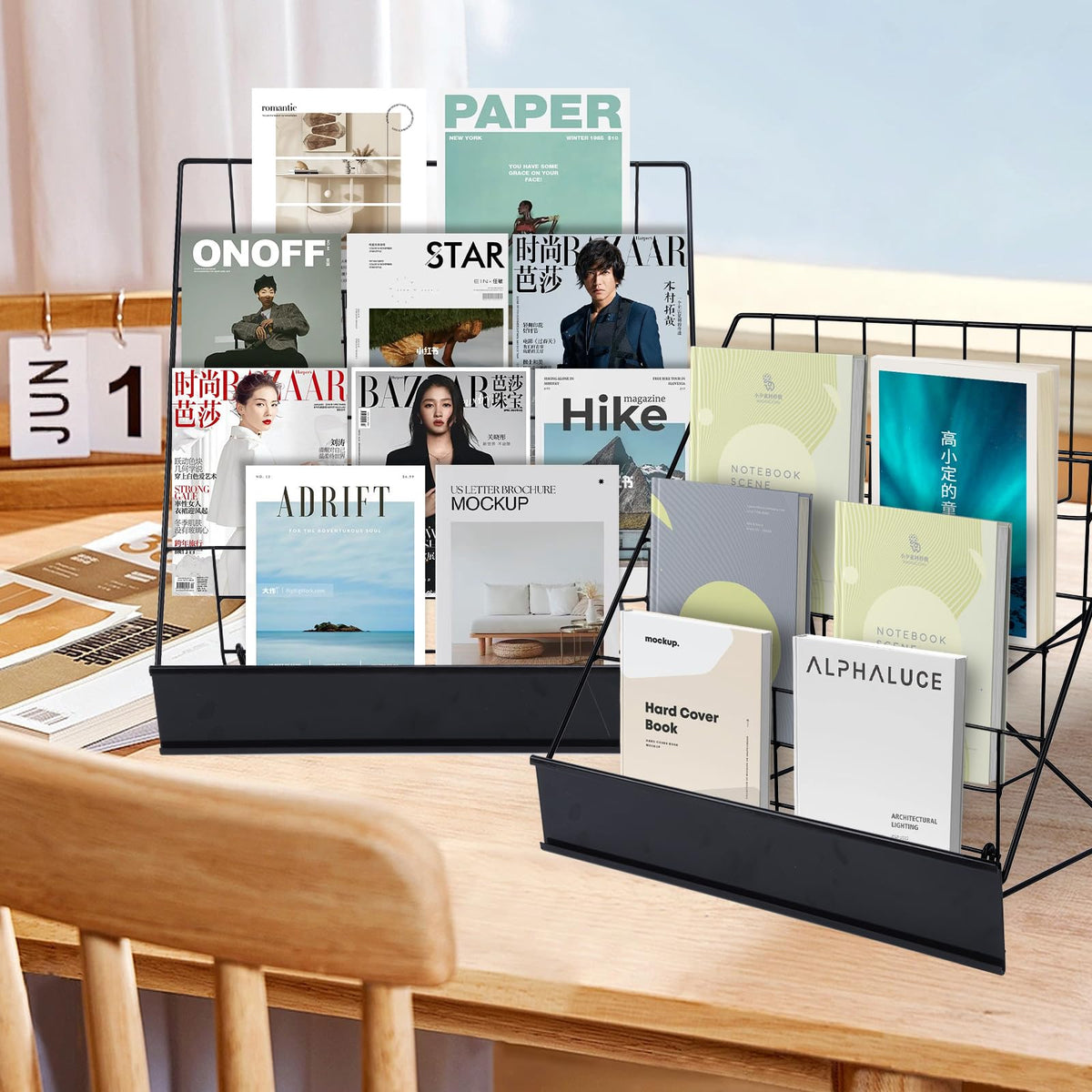 AshKiz magazine rack for library or classroom improving visibility and access
