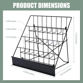 AshKiz tabletop CD display with four levels for CDs and small media