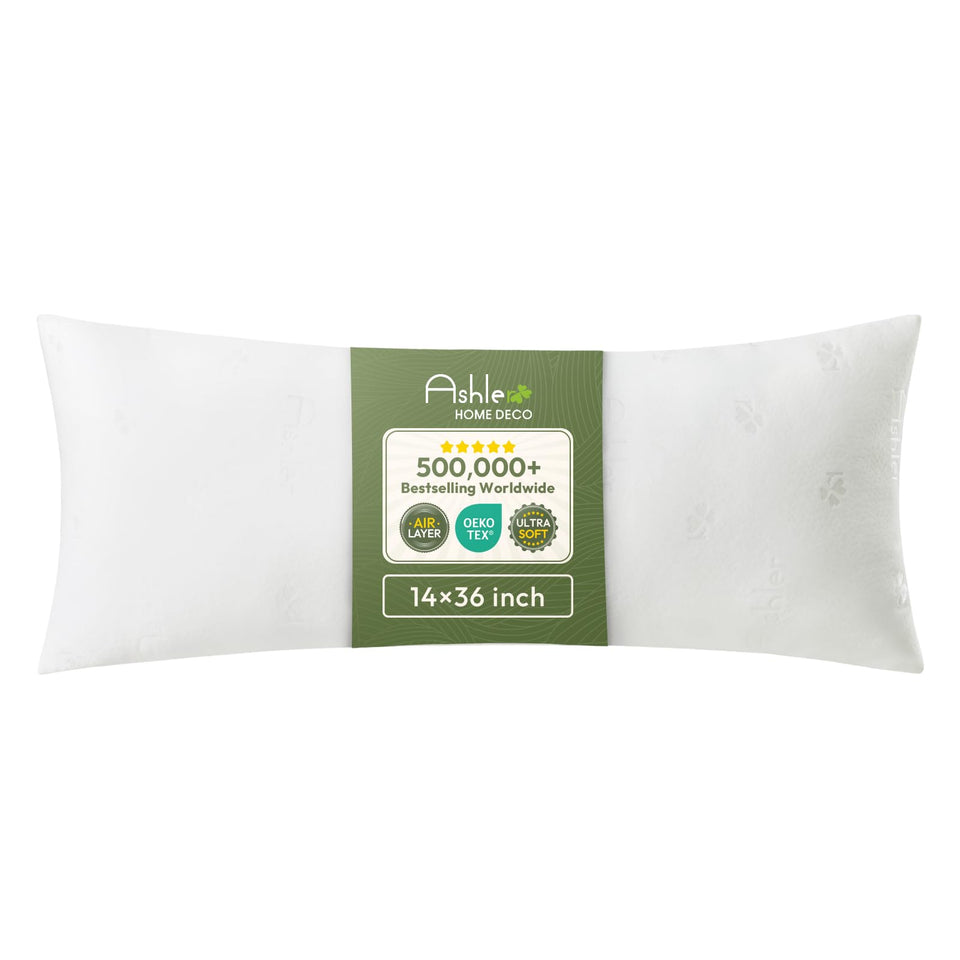 Ashler Home Deco throw pillow insert closeup highlights breathable air-layer fabric.