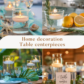 Ashlux christmas wedding ambience candles for festive tables